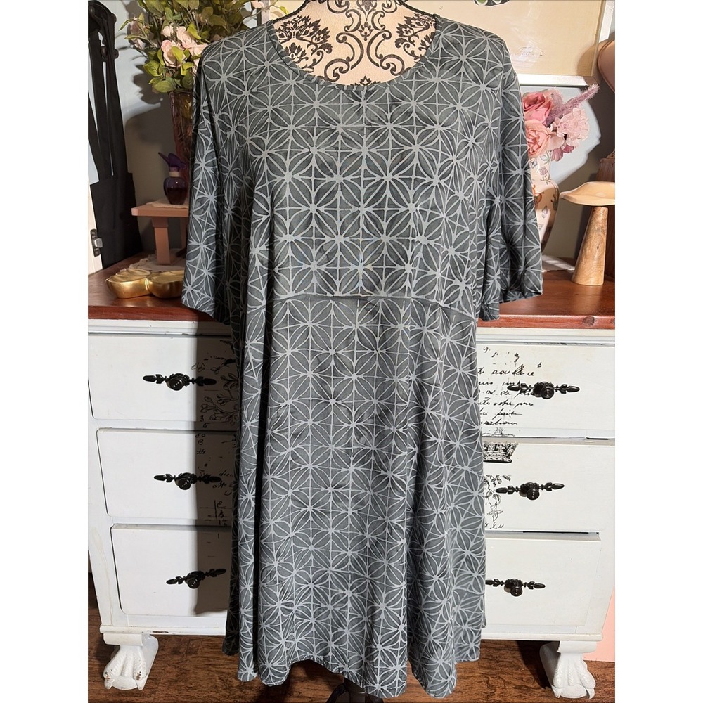 Go Fish Tunic Dress Women's Sz XL With Pockets. Boho.